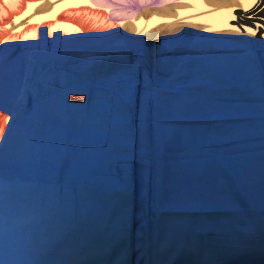 Blue men uniform scrub